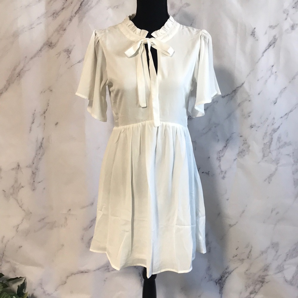 OFF WHITE TUNIC DRESS